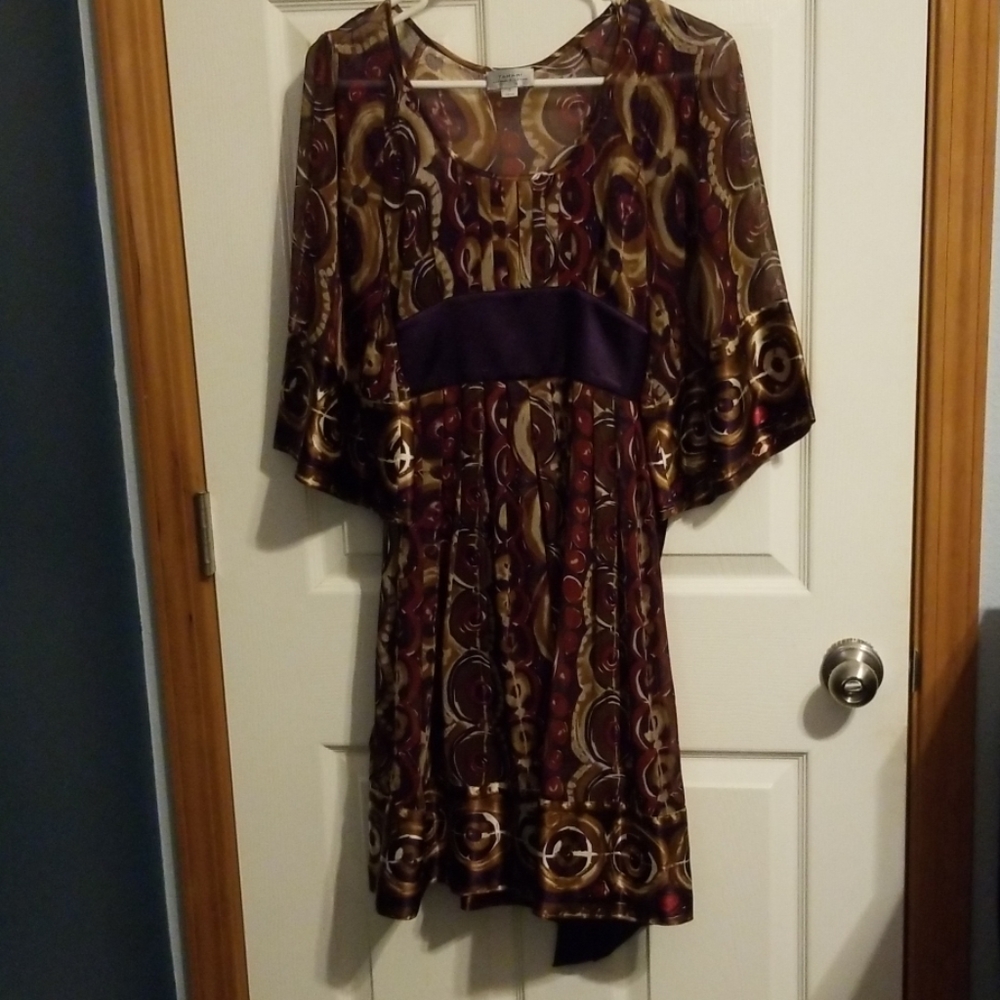 Tahari silk and polyester dress